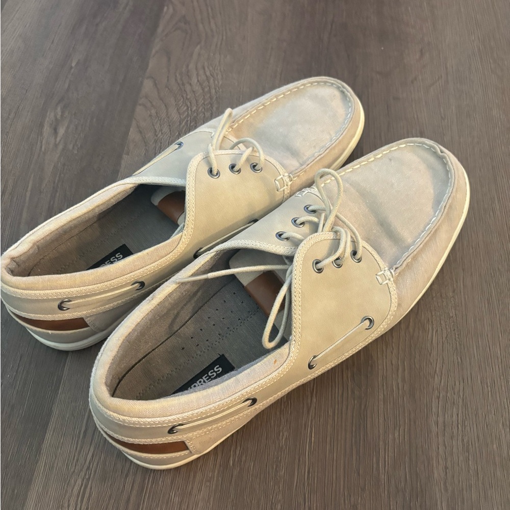 Express Men's Tan Boat Shoes